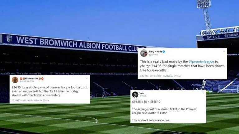 Premier League SLAMMED for new, steep £14.95 PPV Box Office prices premier league