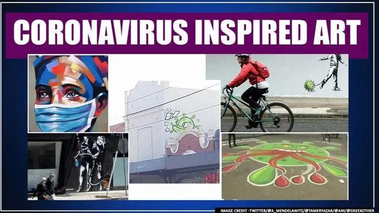 Street artists come up with creative ideas to make art amid COVID-19 lockdown; see pics Street Artists