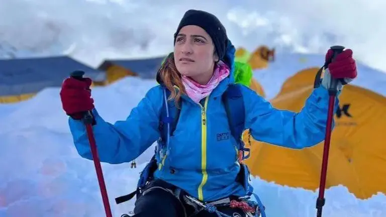 Baljeet Kaur, a 27-year-old leading Indian woman climber