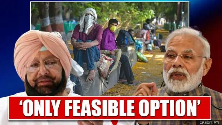 Punjab CM requests PM Modi for special trains to enable return of migrants to their homes migrant workers