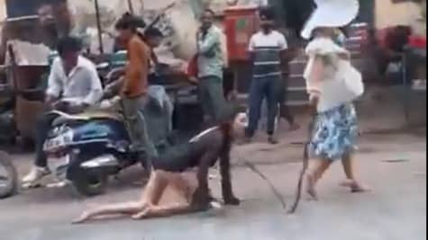 Viral Video: Woman Treated Like Dog by Fellow Woman, Sparks Outrage On