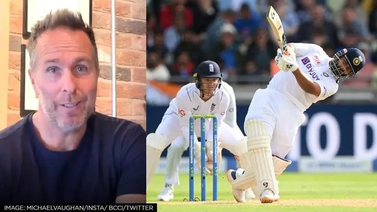 ENG vs IND: Indian fans slam Michael Vaughan for 'biased' tweet on Rishabh Pant England vs India, Michael Vaughan, Vaughan, Rishabh Pant, Eng vs ind, Michael Vaughan slammed, Rishabh Pant record, Rishabh Pant stats