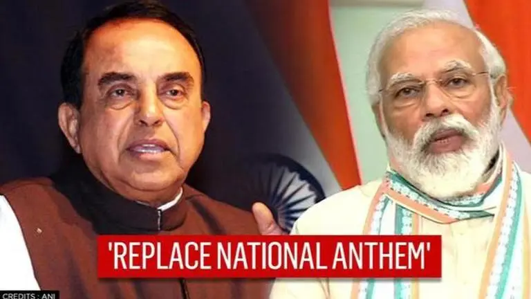 Swamy urges PM Modi to replace National Anthem, seeks removal of 'inappropriate words' Subramanian Swamy