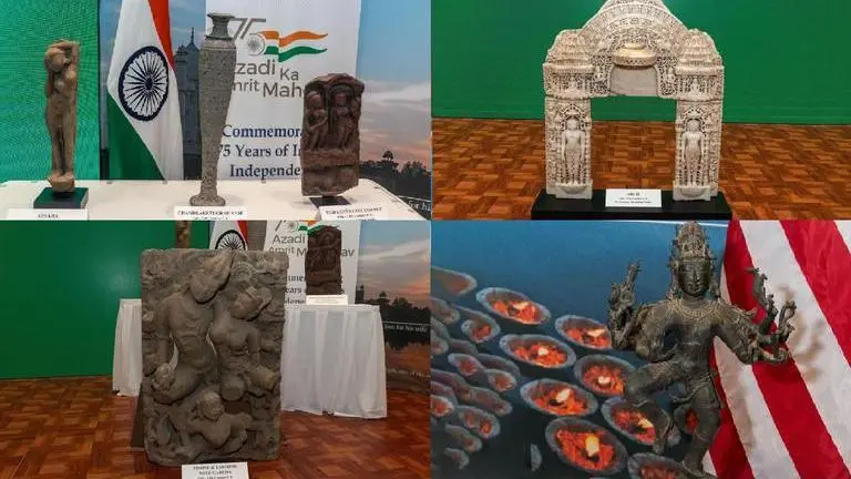 Days after PM Modi's historic visit, USA hands over 105 stolen antiquities to India PM Modi