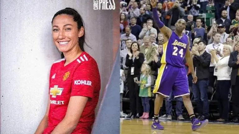 Christen Press sports No.24 jersey at Man United as "little nod" to 'idol' Kobe Bryant Christen Press