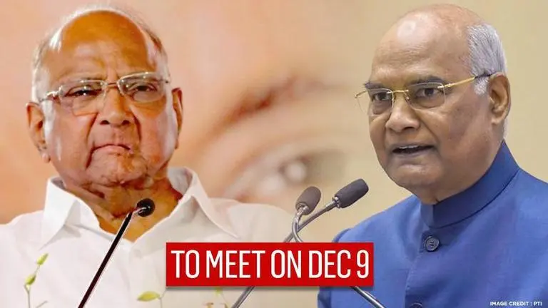 NCP chief Sharad Pawar to meet President Kovind over farmers' agitation on December 9 Sharad Pawar