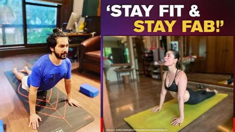 'More stretching, less stressing': Kareena Kapoor Khan & Varun Dhawan share Yoga Day post Yoga Day