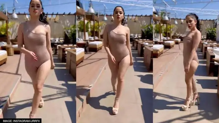 Urfi Javed grabs eyeballs in new clip; netizens react as she copies Kim Kardashian's style urfi javed