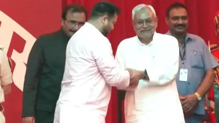 As Tejashwi Yadav takes on NDA, Nitish Kumar says 'was pressurised to become CM in 2020' Nitish Kumar