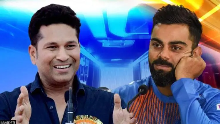 Sachin Tendulkar dribbles past Virat Kohli in this adorable birthday post; see pic Virat Kohli, Sachin Tendulkar, Happy Birthday Virat Kohli, Sachin Tendulkar Twitter, virat kohli birthday, sachin tendulkar birthday wish for kohli