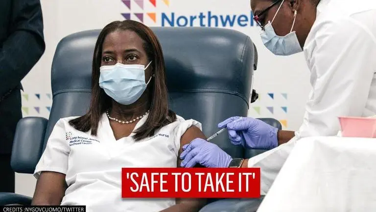 New York nurse becomes first American to get COVID-19 vaccine shot, says 'I trust science' New York Nurse