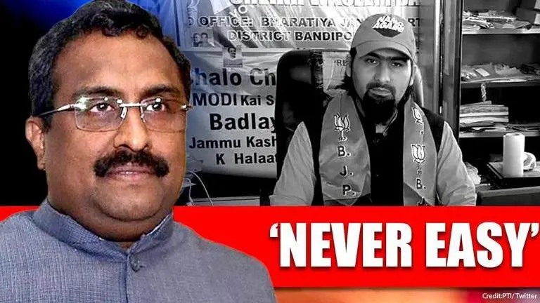 Not easy to be a patriot in some parts of Kashmir: BJP's Ram Madhav on Wasim Bari killing Wasim bari