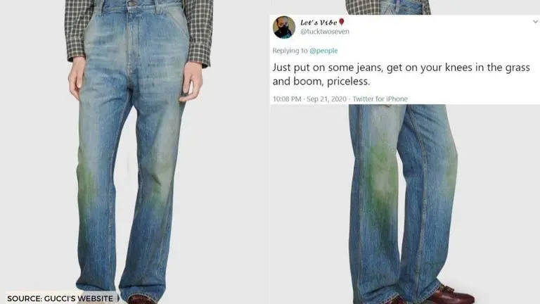 Gucci's grass-stained
