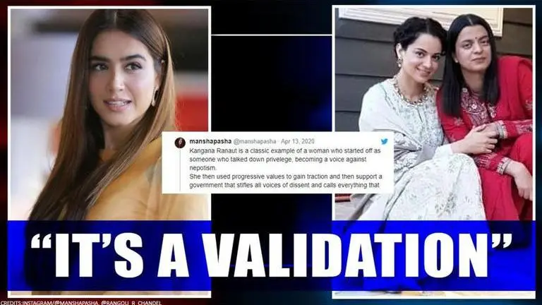 Pakistani actor questions Kangana Ranaut over government support; Rangoli claims 'respect' Pakistani actress questions Kangana Ranaut over government support, Rangoli has 'respect'