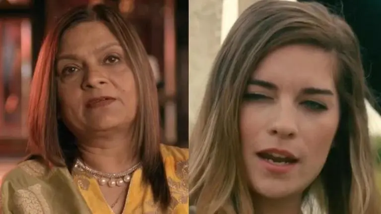 Alexis of 'Schitt's Creek' & Indian Matchmaking's Sima crossover is everything hilarious schitt's creek