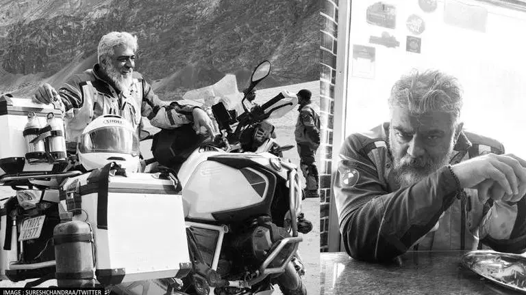 'Man and the machine': Ajith Kumar's new glimpses from Ladakh bike tour wows fans Ajith Kumar