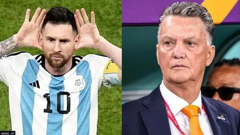 Lionel Messi rips into Van Gaal's managerial style: 'He says they play good football...' Lionel Messi and Louis van Gaal after Argentina vs Netherlands FIFA World Cup game