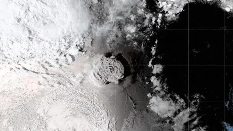 NASA-ESA satellites find Tonga's volcanic eruption surprisingly changed Earth's atmosphere NASA