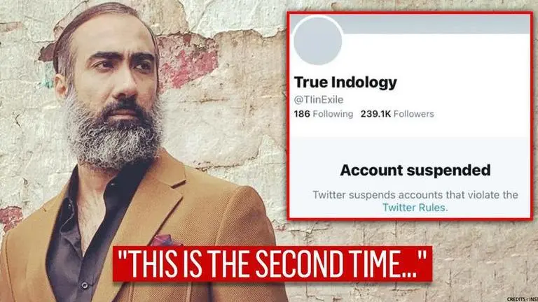 True Indology suspension irks Ranvir Shorey, actor slams Twitter calling it 'utter shame' True Indology suspension irks Ranvir Shorey, actor calls it 'utter shame'