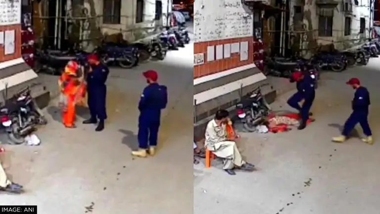 Pakistan pregnant woman kicked by security guard in Karachi