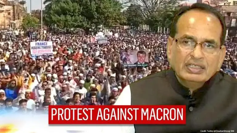 Alarm in Bhopal over massive Cong-backed anti-Macron protest; MP CM Shivraj reads riot act Shivraj Singh Chouhan