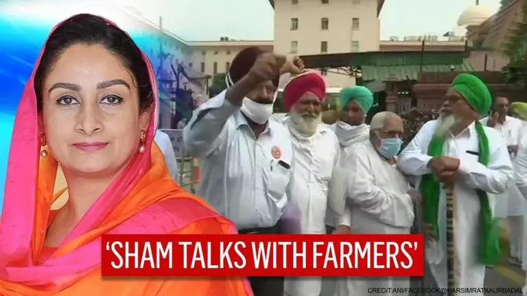 Harsimrat Kaur Badal calls Centre's talks with 29 farm leaders 'sham'; lauds their walkout Harsimrat Kaur Badal