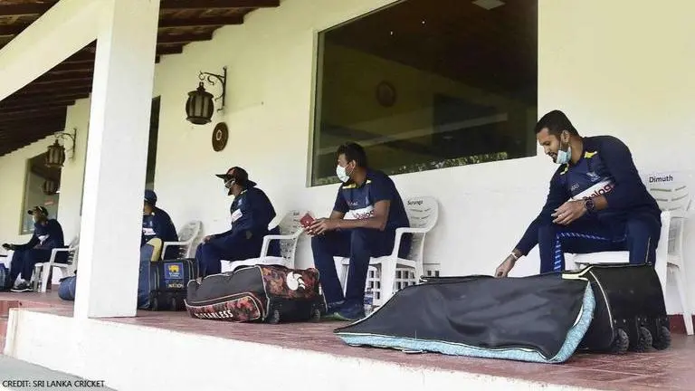 Sri Lankan players resume training, say sweat not as effective as saliva Sri Lankan