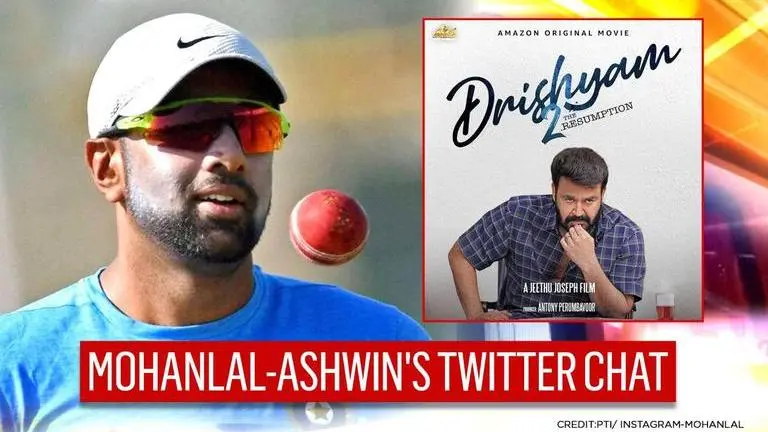 Mohanlal's response to Ravichandran Ashwin on 'Drishyam 2' leaves all-rounder star-struck Mohanlal's response to Ravichandran Ashiwn on 'Drishyam 2' leaves all-rounder star-struck