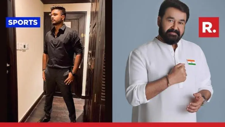 India batsman Sanju Samson's picture in all black with superstar Mohanlal goes viral Sanju Samson
