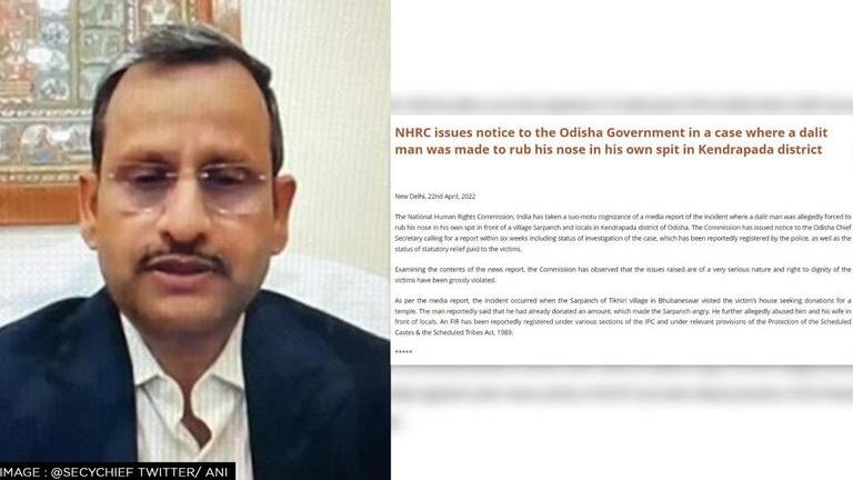 NHRC Issues Notice To Odisha Chief Secretary After Dalit Man Made To ...