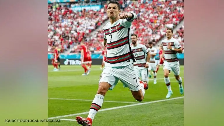 Cristiano Ronaldo shatters number of records in Portugal's first Euro 2020 game cristiano ronaldo
