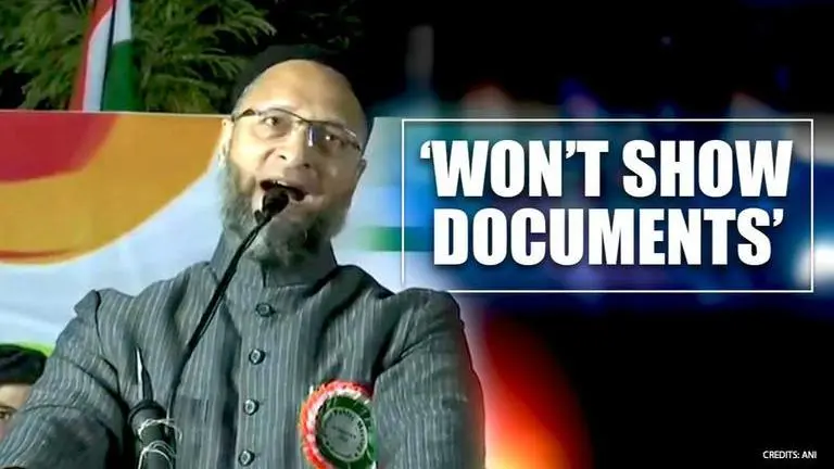 Owaisi declares 'Won't show documents' as Hyderabad becomes first anti-NPR resolution city Owaisi