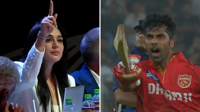 Preity Zinta and Shashank Singh