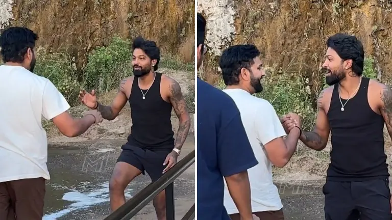 Hardik Pandya and Rohit Sharma