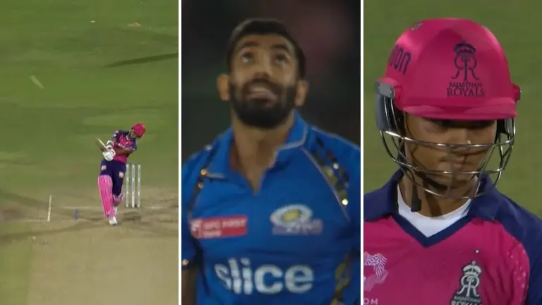 'Jaiswal DOESN'T FEAR Bumrah': Yashasvi SMASHES Jasprit for STRATOSPHERIC six - WATCH Yashasvi Jaiswal and Jasprit Bumrah