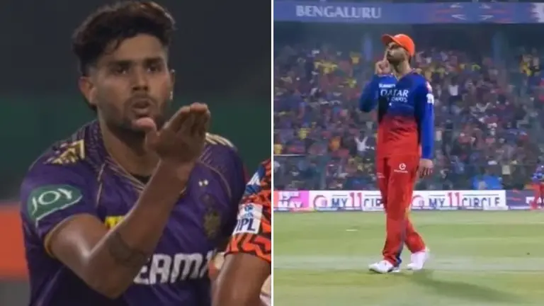 Harshit Rana and Virat Kohli