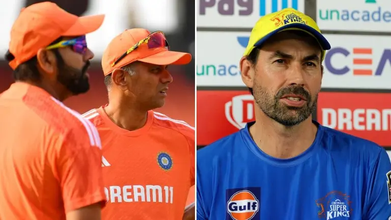 'You can't be so set in one way': Stephen Fleming BLUNTLY tells Rohit & Dravid to make BIG change Rohit Sharma and Rahul Dravid, Stephen Fleming