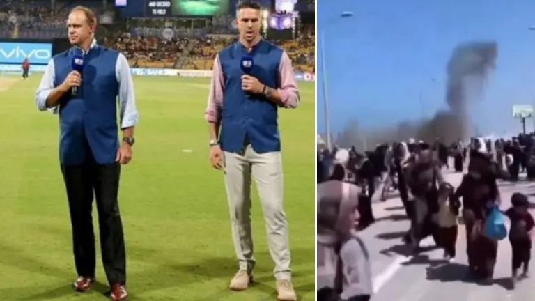 Kevin Pietersen doing IPL commentary