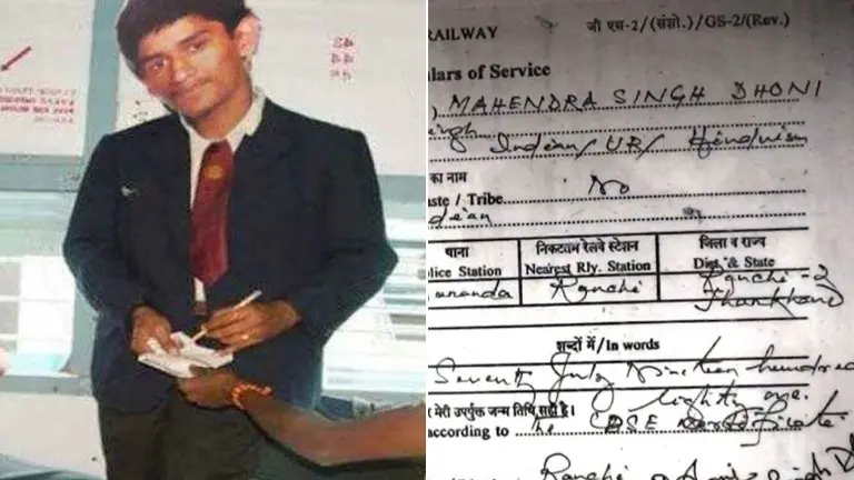 MS Dhoni's appointment letter for ticket collector's job in Indian Railways goes viral MS Dhoni