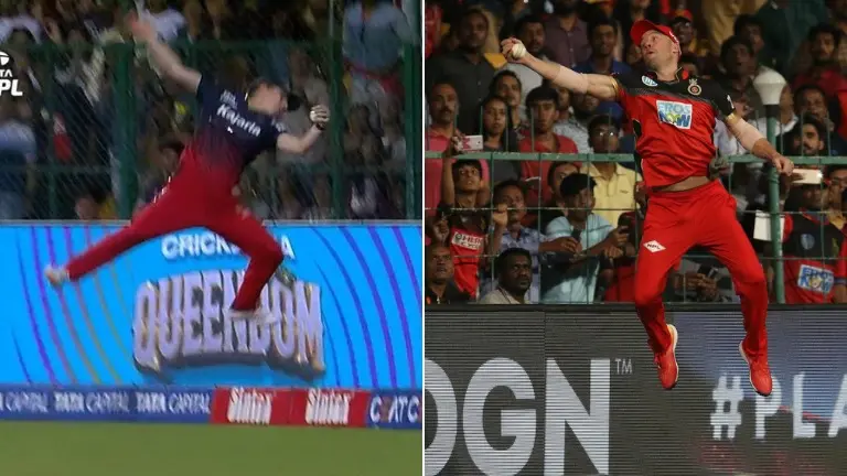 RCB star mirrors AB de Villiers with spectacular fielding display in WPL 2024 - WATCH Georgia Wareham and AB de Villiers