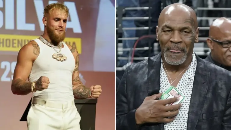 Jake Paul and Mike Tyson