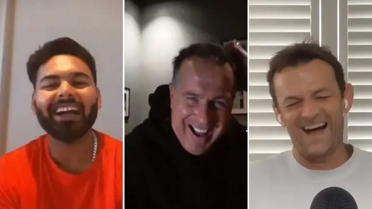 'You are focusing too much on social media': Rishabh Pant trolls Michael Vaughan on his face - WATCH Rishabh Pant, Michael Vaughan, and Adam Gilchrist