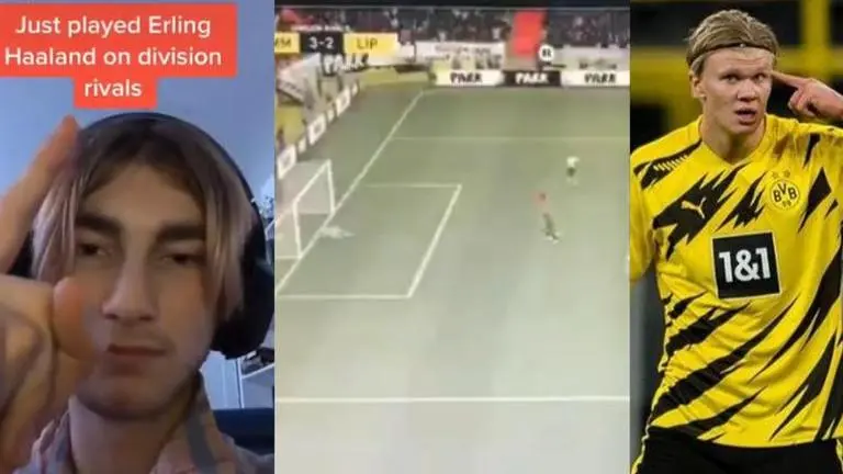 Erling Haaland forced to "rage quit" FIFA 21 match after 4-2 battering online erling haaland