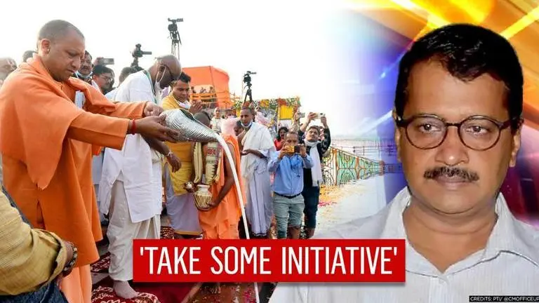 UP CM Yogi implores Delhi CM Kejriwal to clean Yamuna like Ganga; make fit for 'sipping' Yogi Adityanath