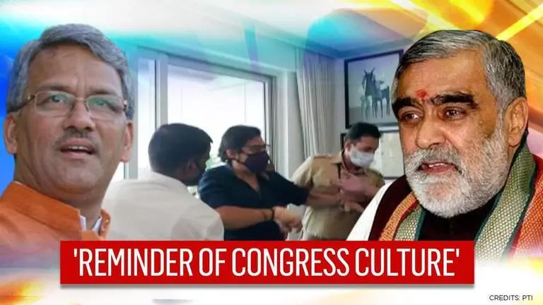 Arnab Goswami arrested: 'Reminder of Congress culture' says Uttarakhand CM Rawat Arnab Goswami arrested