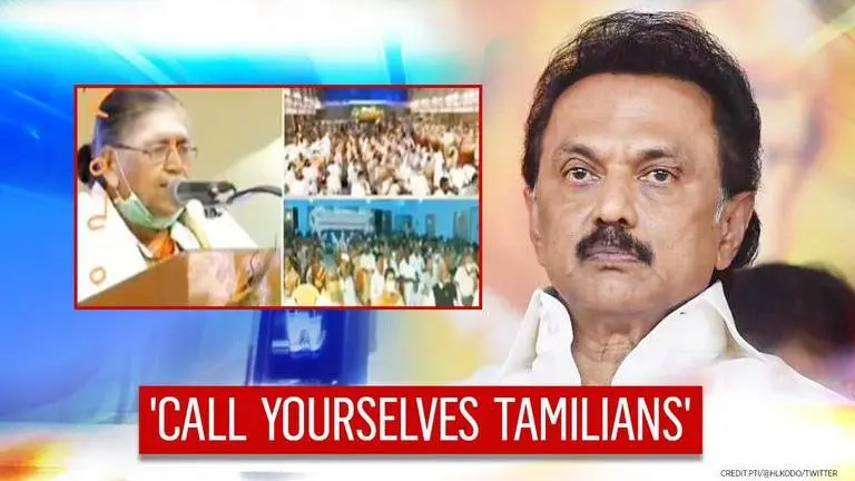 DMK's Stalin present, preacher states 'no such thing as Hinduism, it's only 200 years old' Stalin
