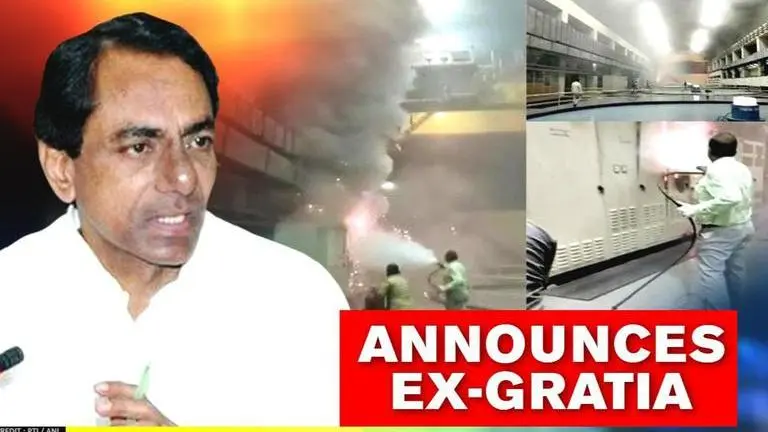 Srisailam Power Plant Fire: CM Rao announces ex-gratia ; orders CID inquiry Srisailam Power Plant fire