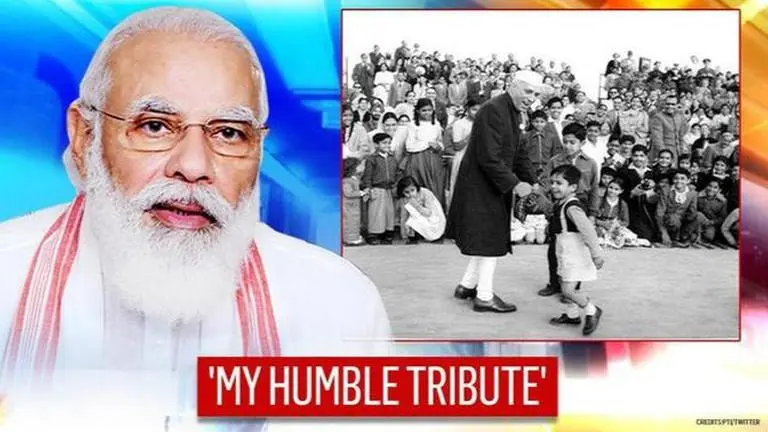 PM Modi & other leaders pay tribute to Jawaharlal Nehru on his 131st birth anniversary PM Modi, Rajnath Singh and other pay tribute to Jawaharlal Nehru on his birth anniversary