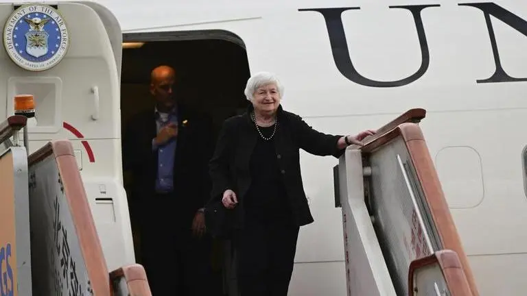 Breaking the glass ceiling, Janet Yellen meets 6 female economists in China US Treasury Secretary Janet Yellen arrives in China (Image: AP)
