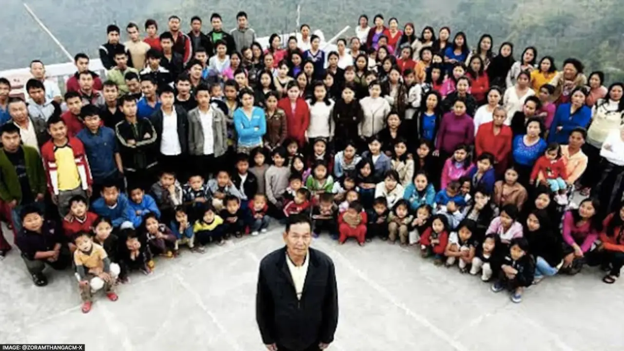 In a Mizoram village, this 4-storey building with 100 rooms for 199 members belongs to one family World's largest family